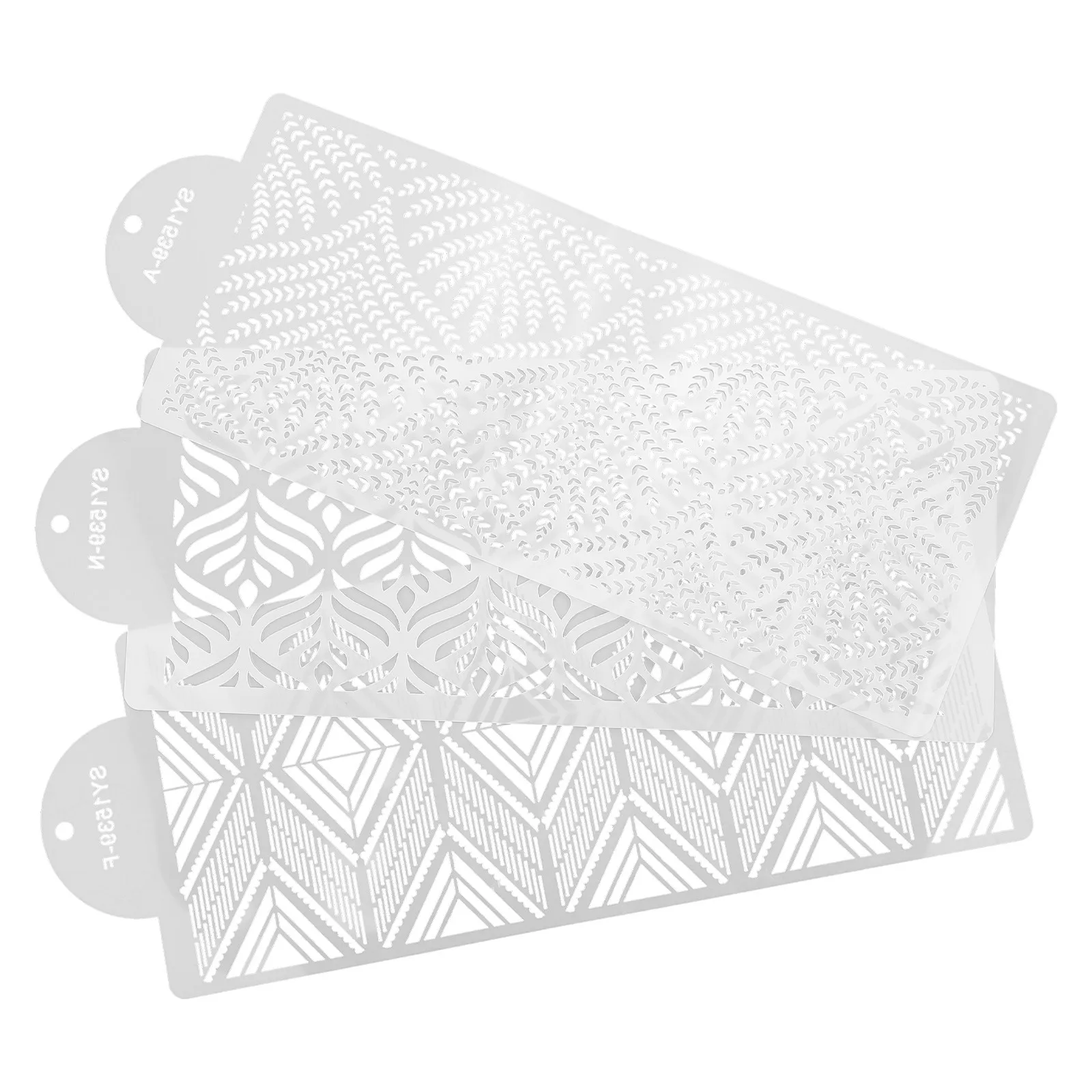 Premium Plastic Cake Border Mold Set – DIY Baking Stencil Templates for Creative Cake Decorating