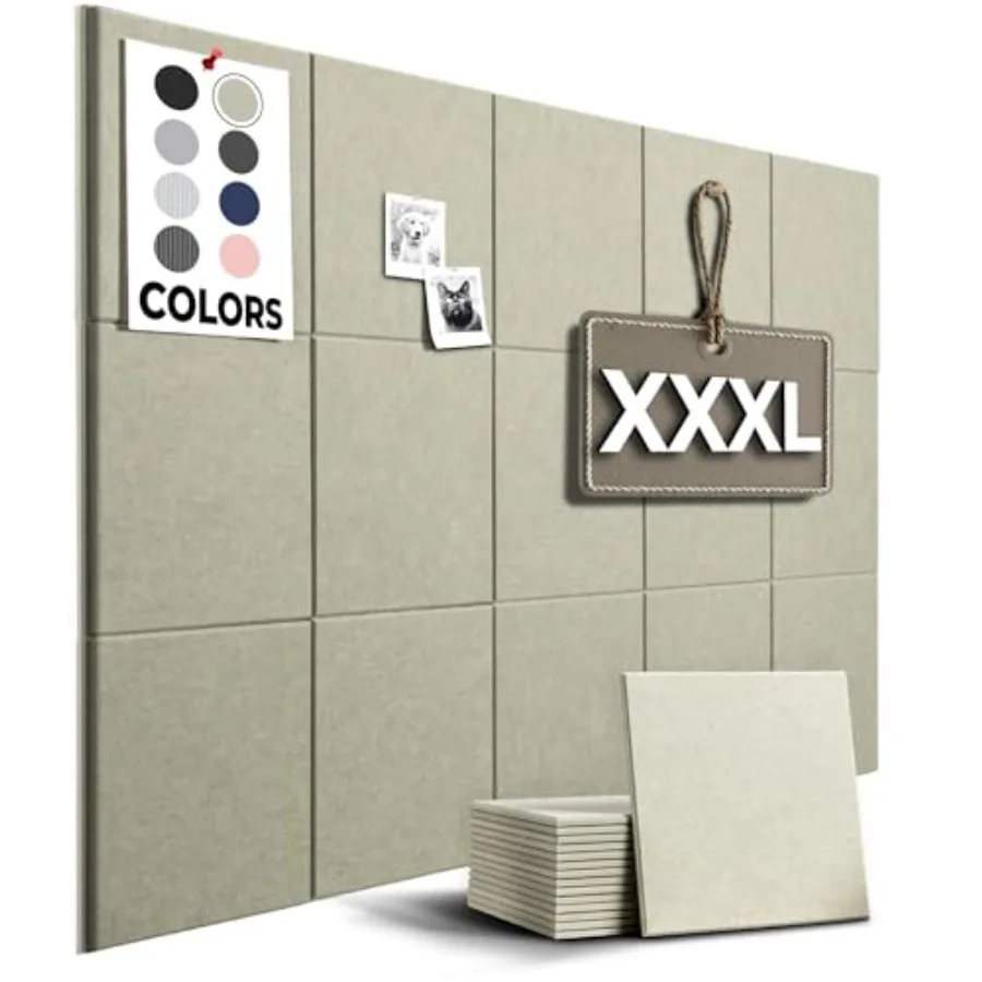 

Corkboards for Wall 59"x36" 15 Pack Cork Board Squares Pin Up Board Office Board for Wall Big Bulletin Board Cork Roll with Adh