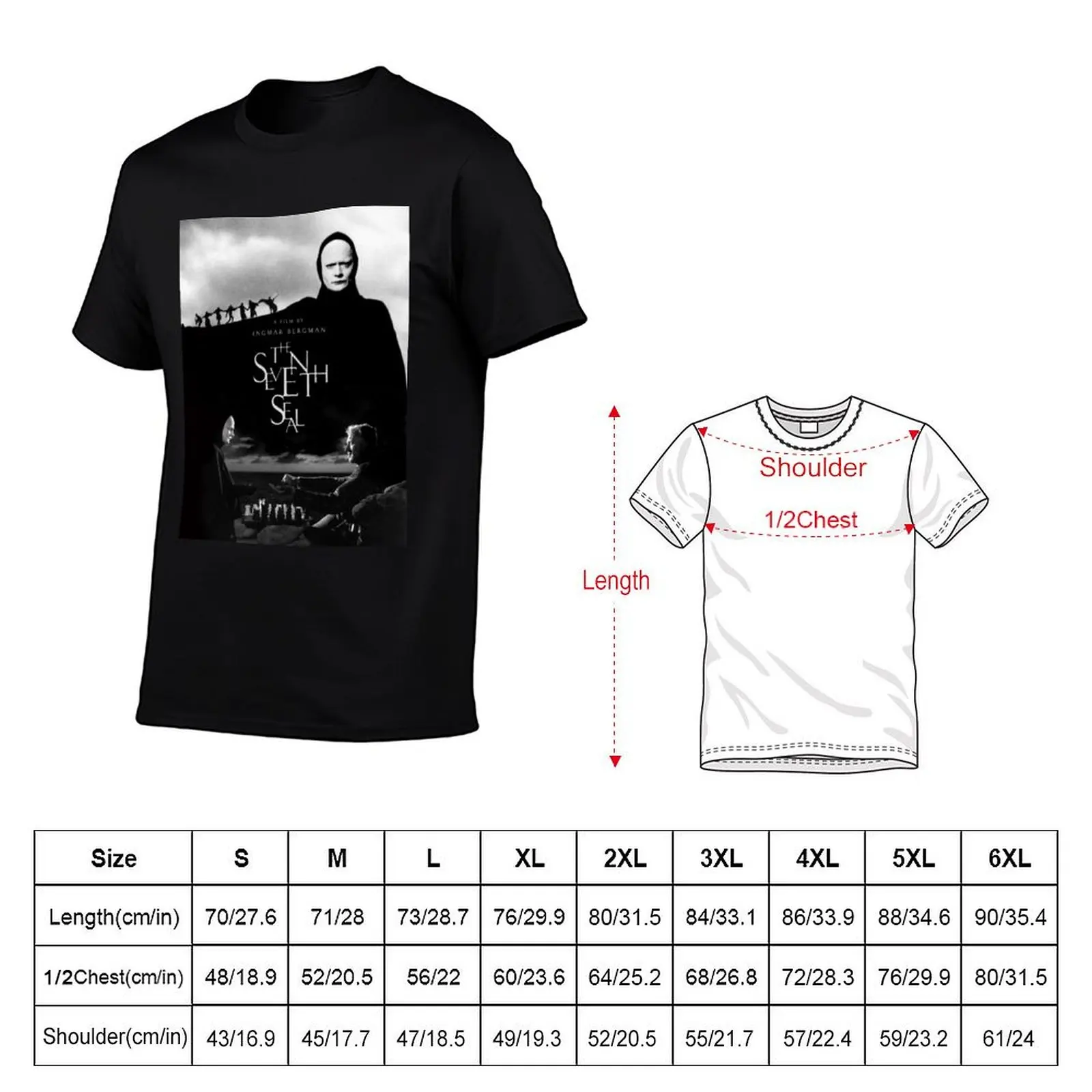 The Seventh Seal classic T-Shirt Athletic Fit Sports Short Sleeve Top