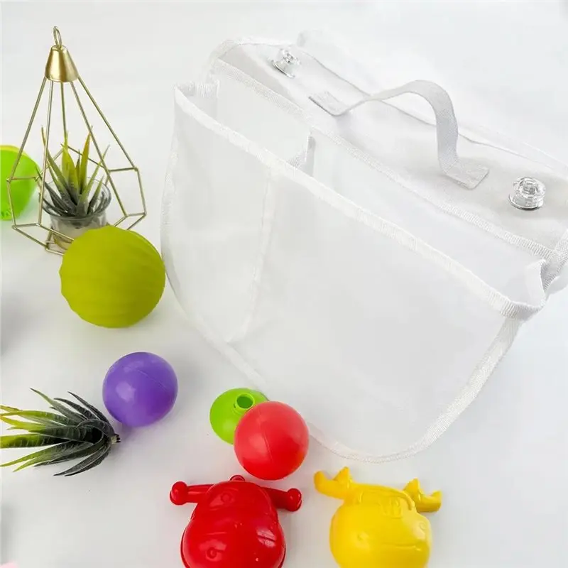 Secure Suction Cups Bathroom Storage Net With Double Deck Design For Shower Organizer Suction Storage Bag