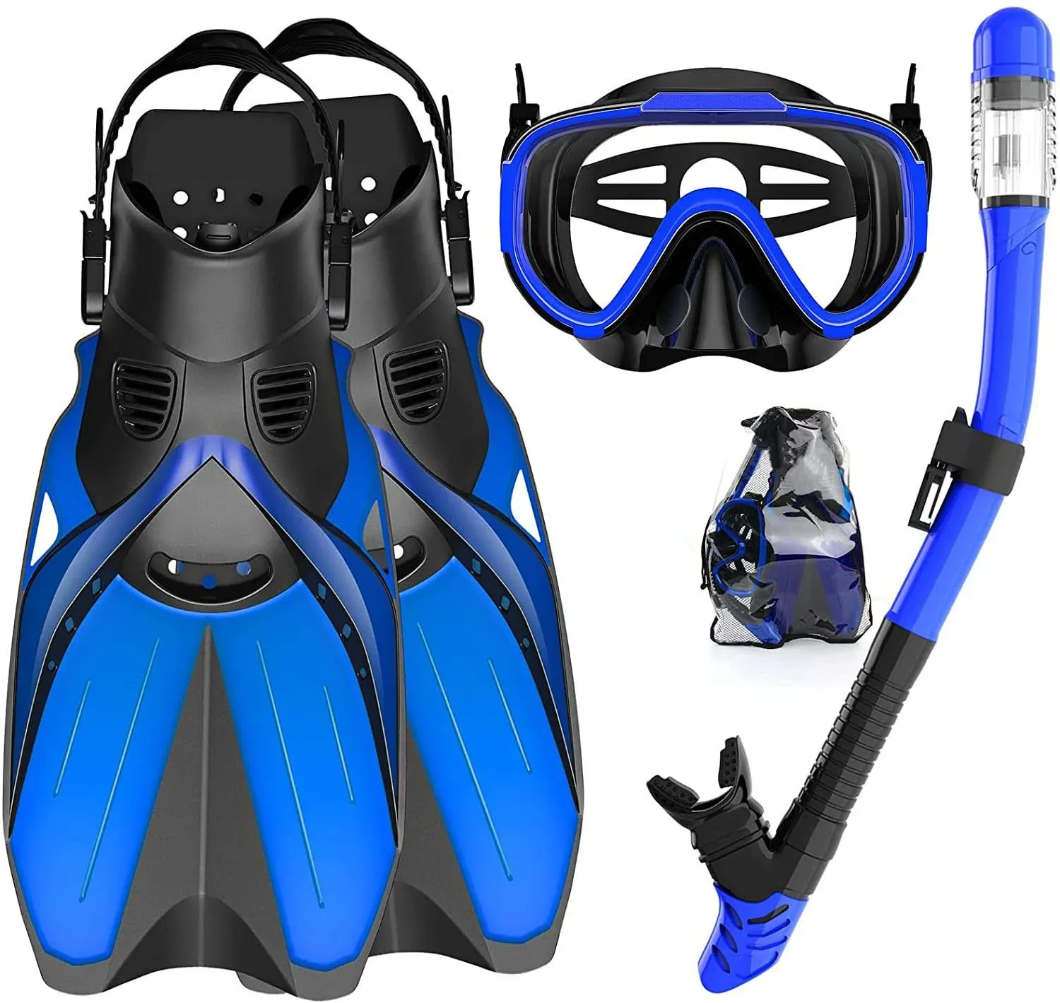 

Hot Selling Diving Equipment Anti-fog Commercial Diving Masks with Fins Set Equipment Diving Underwater for Adult