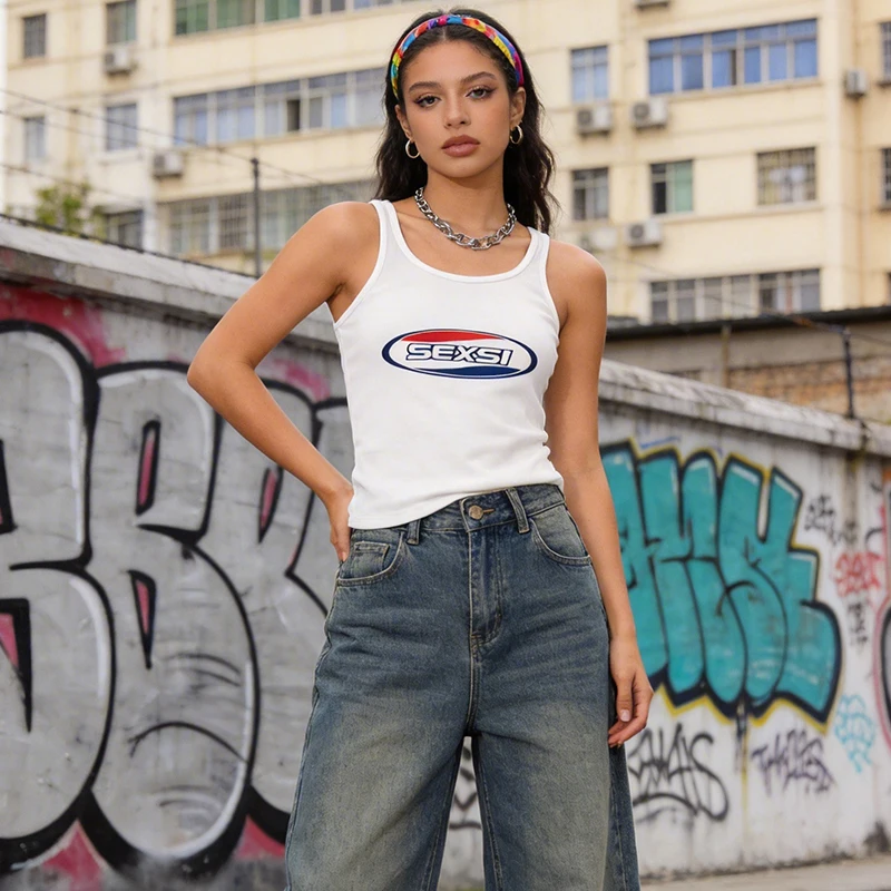 قميص نسائي صيفي أنيق ضيق أبيض - مراجعة Tank Top Ribbed وسعره