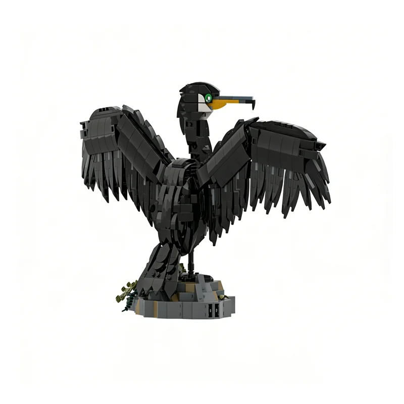 New 963Pcs Popular Animal Series Moc Cormorant Model Building Blocks Diy Creative Ideas Toy Birthday Christmas Gift Brick