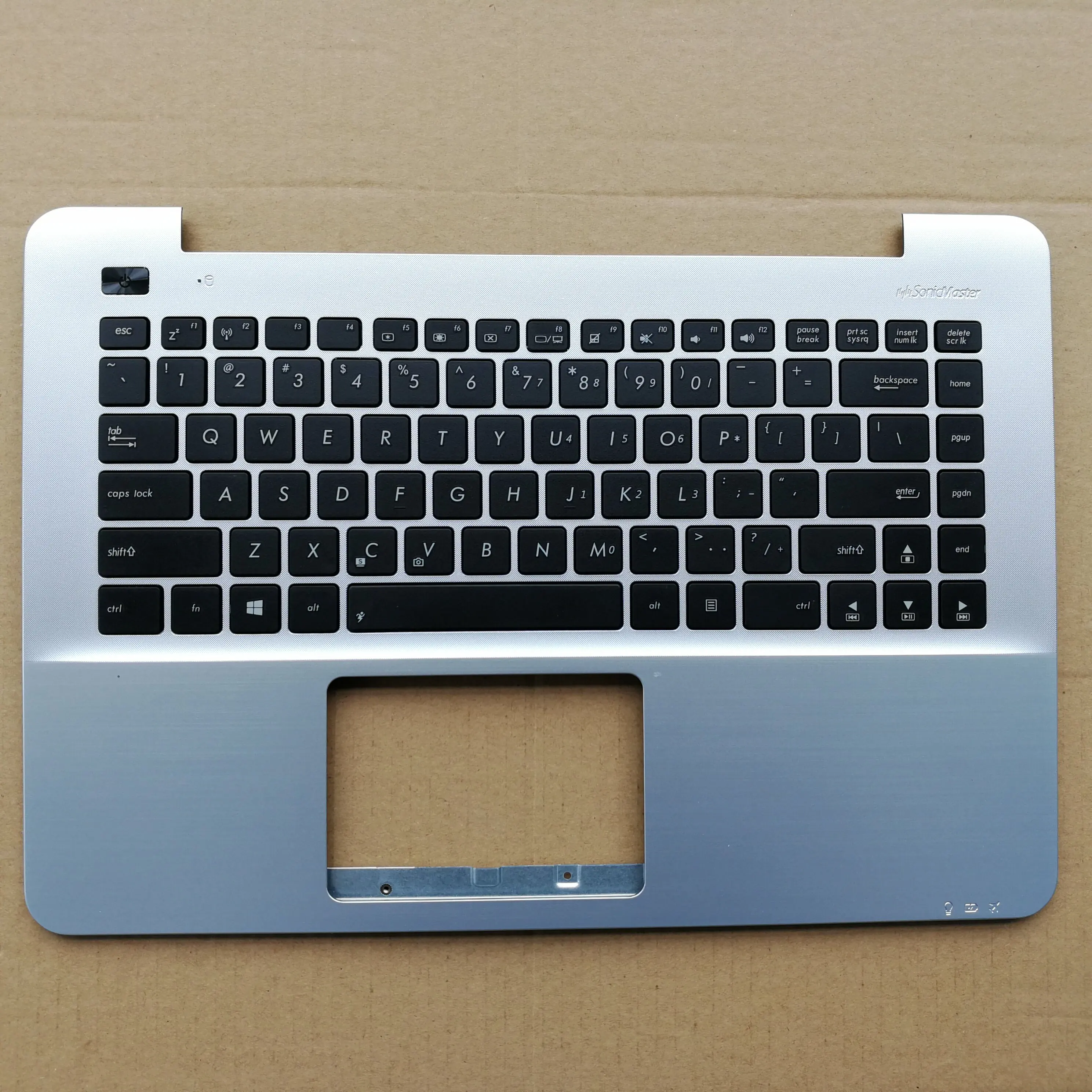 

Серебристый новый верхний чехол для ноутбука, крышка упора для рук с клавиатурой для ASUS K455 A455C F455 Y483 X455L R455