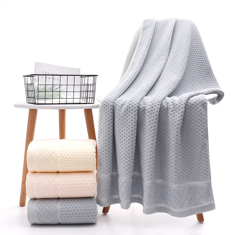 

Drop Shipping Bath Towels Cotton Highly Absorbent Soft Washcloths For Bathroom Adults Shower Hotel Towel 70*140cm