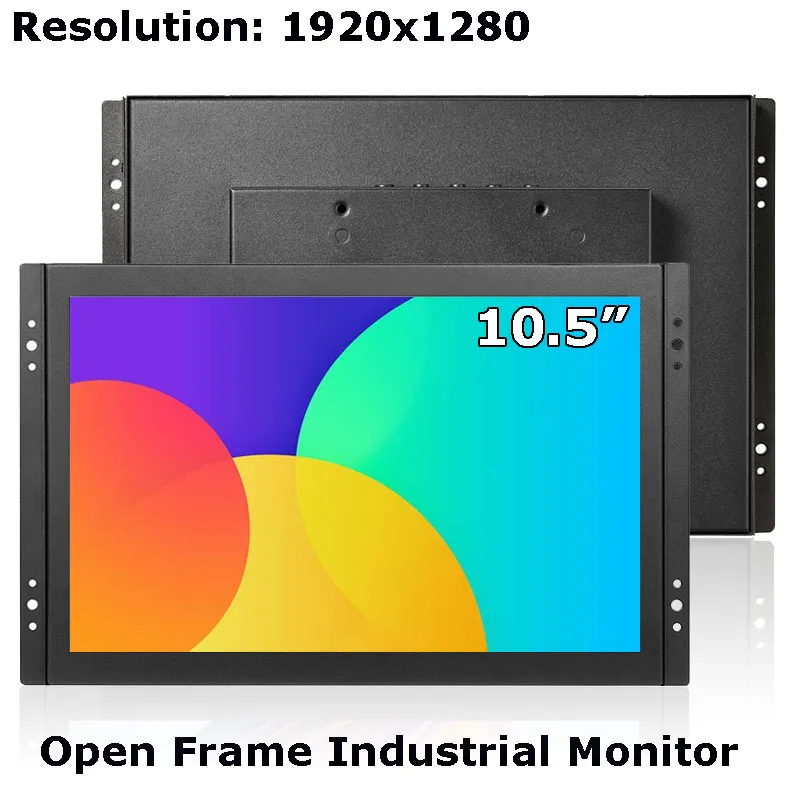 HD 10.5 Inch 1920*1280 Open Frame Industrial Capacitive Touch Screen With VGA HDMI USB Interface