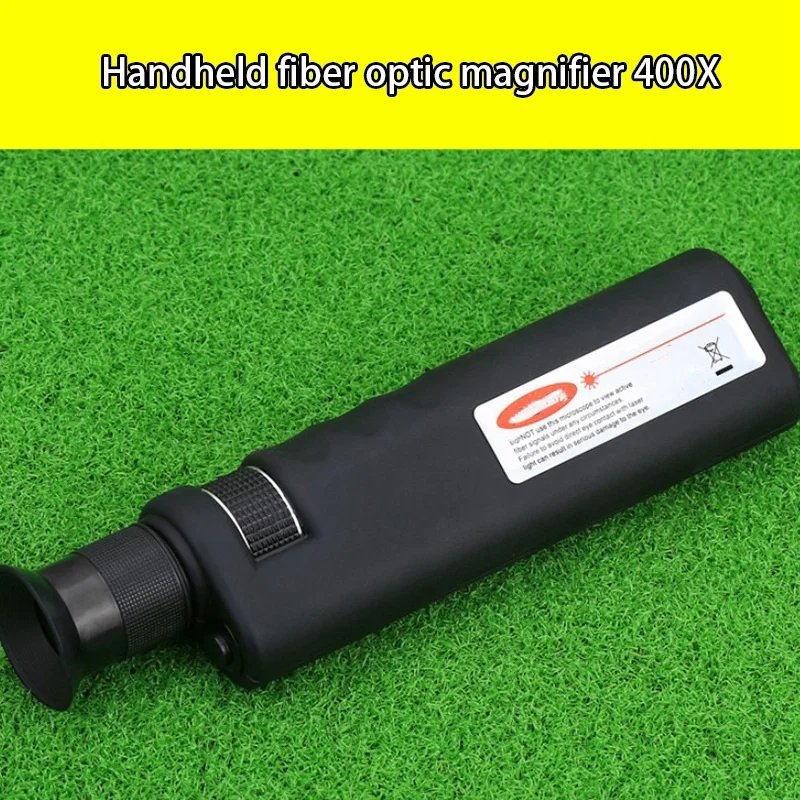 400X Magnification Optical Fiber Inspection Microscope With SC FC LC ST MU E2000 Universal Adapter For Fiber Cleaning