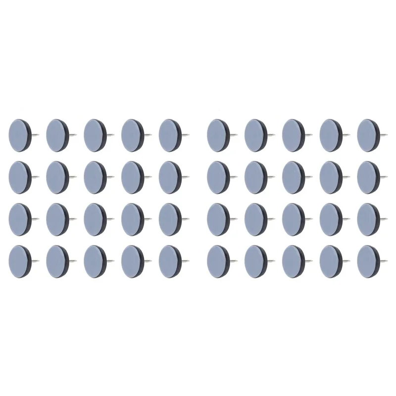

IALJ-40 Pcs Furniture Slider Pads With Nail Feet Furniture Moving Gliders Mover Floor Protector 22Mm