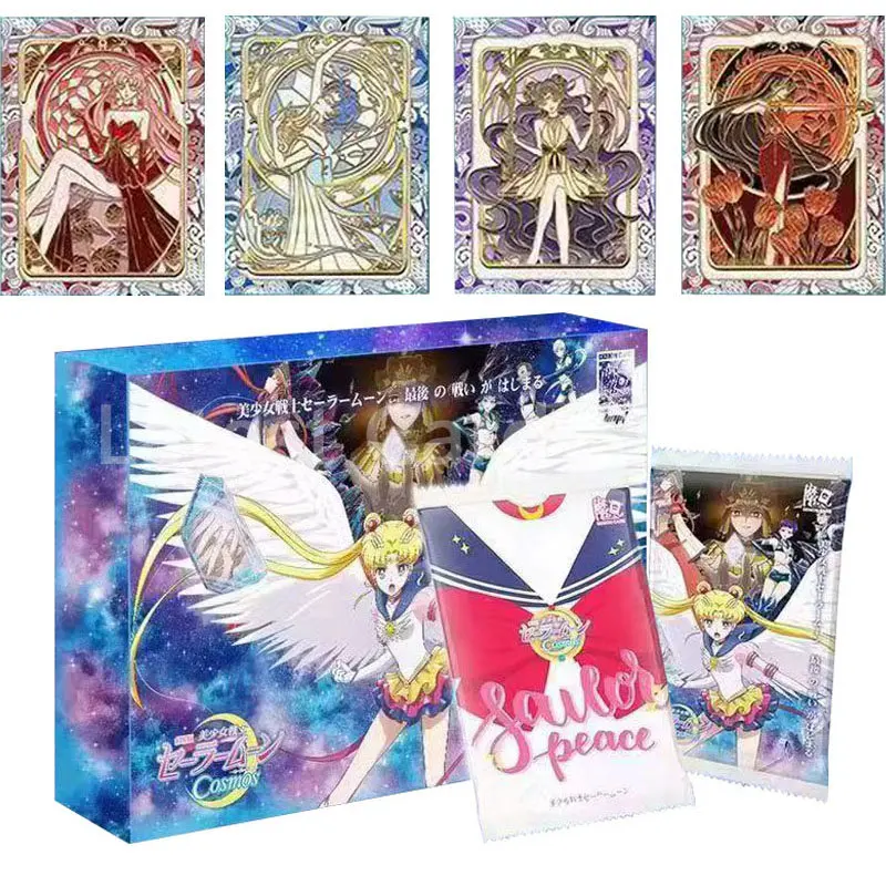 

Sailor Moon COSMOS Theatre Edition Theme Card Booster Box Collection Anime Character Rare Charm Shining Cards Girl Game Toy Gift