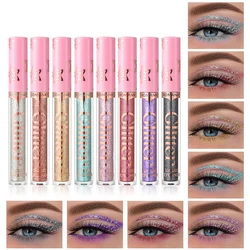 Glitter Liquid Eyeliner Pencil Flash Dazzling Eyeshadow Pearlescent Outline Pen Long Lasting No Smudge Women's Makeup Gifts