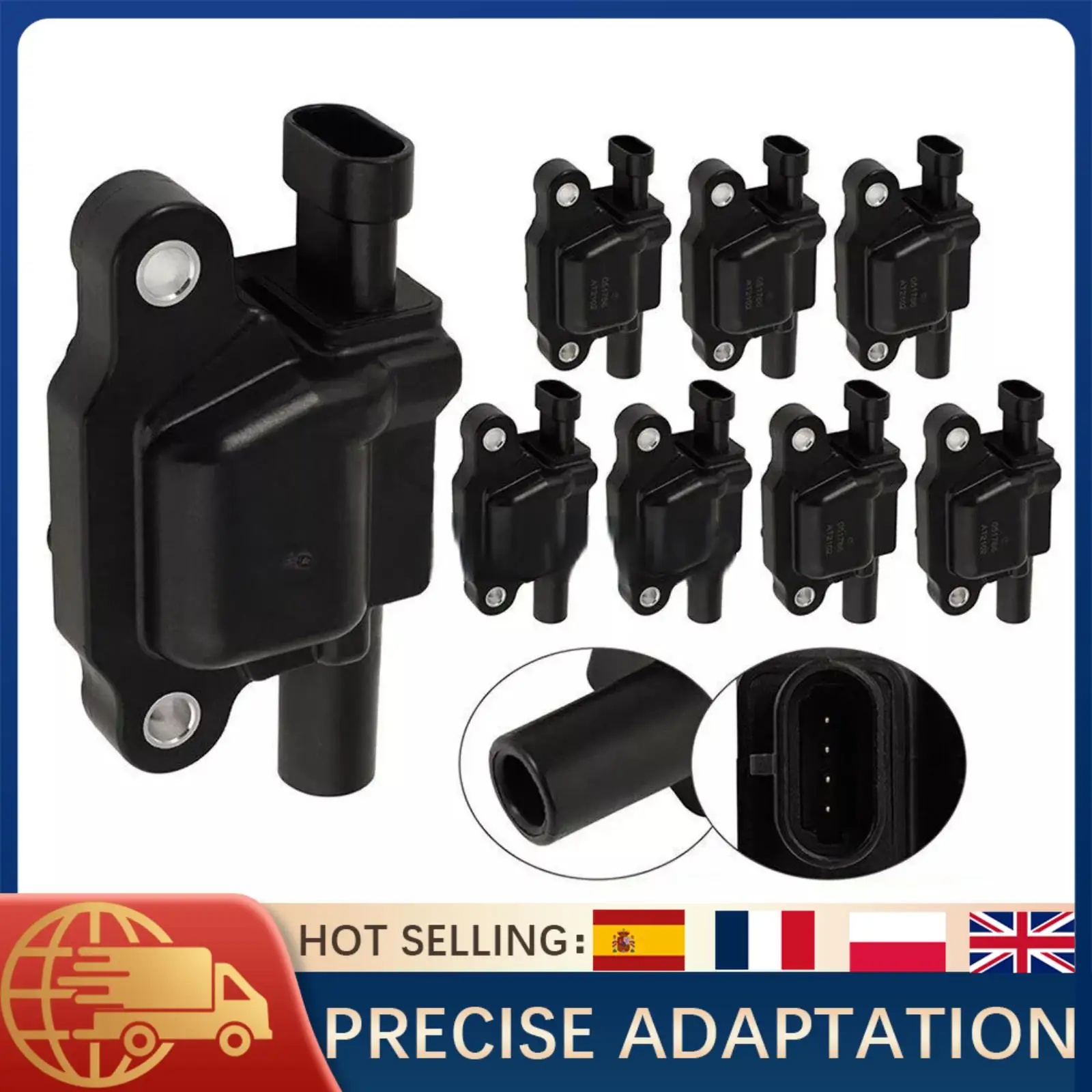 

8 шт. катушки зажигания UF413 C1511 для Chevy Silverado 1500 GMC Sierra Yukon Hummer Isuzu V8 4,8 л 5,3 л 6,0 л 8,1 л замена двигателя