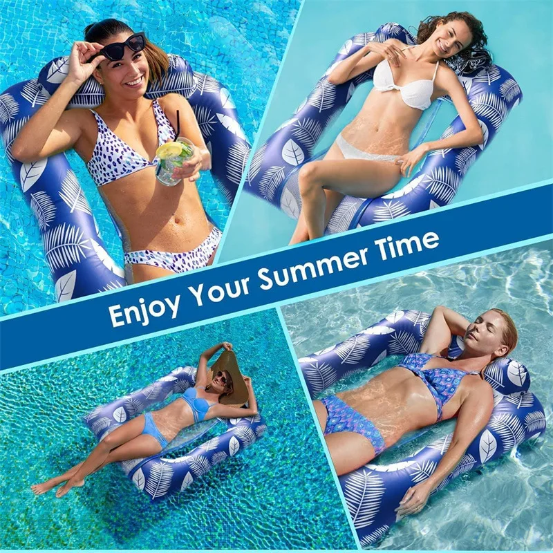 

Inflatable Mesh Pool Float Chair Water Fun Large Pool Toys Summer Beach Float Lounge Raft for Adults