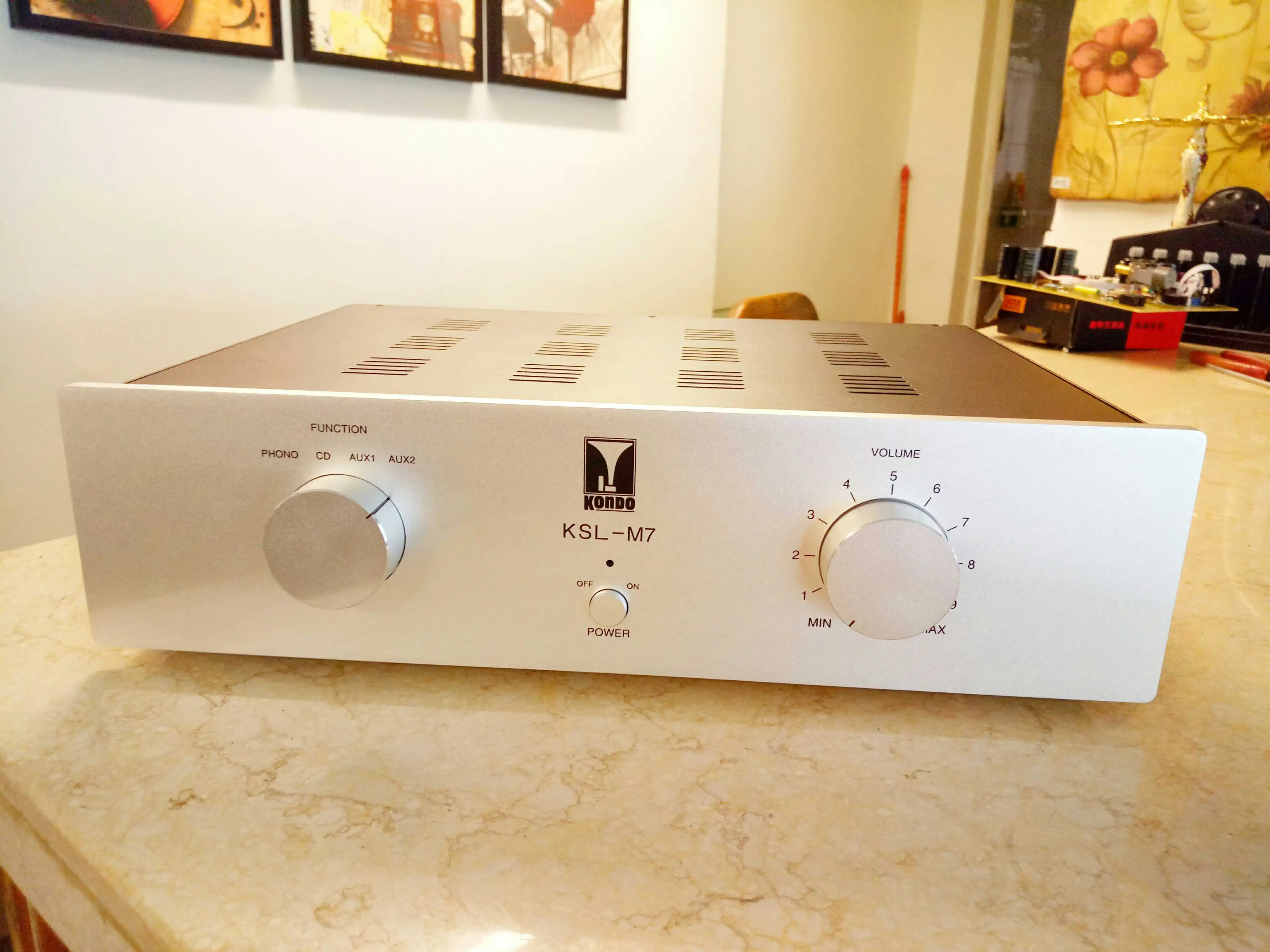 

Beautiful M7 Tube Preamplifier DIY Chassis Preamp Case Steel Box 430*110*310mm