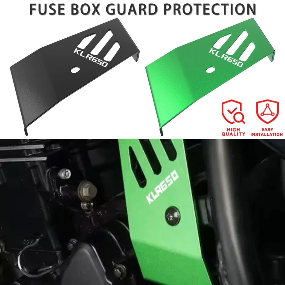 Motorcycle Fuse Box Guard Accessories For Kawasaki KLR650 2008-2018 2015 2016 2017 KLR 650 Fuse Box Protection Cover KLR650-E