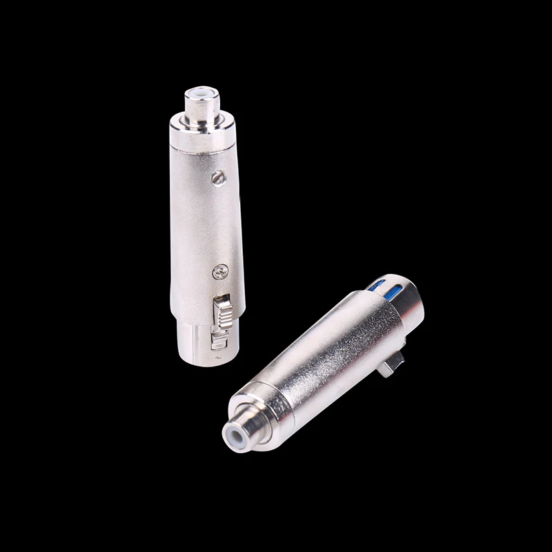 3 Pin XLR Plug Female to RCA Female Audio Jack Adapter Connector for Microphone Amplifier Speaker High Quality