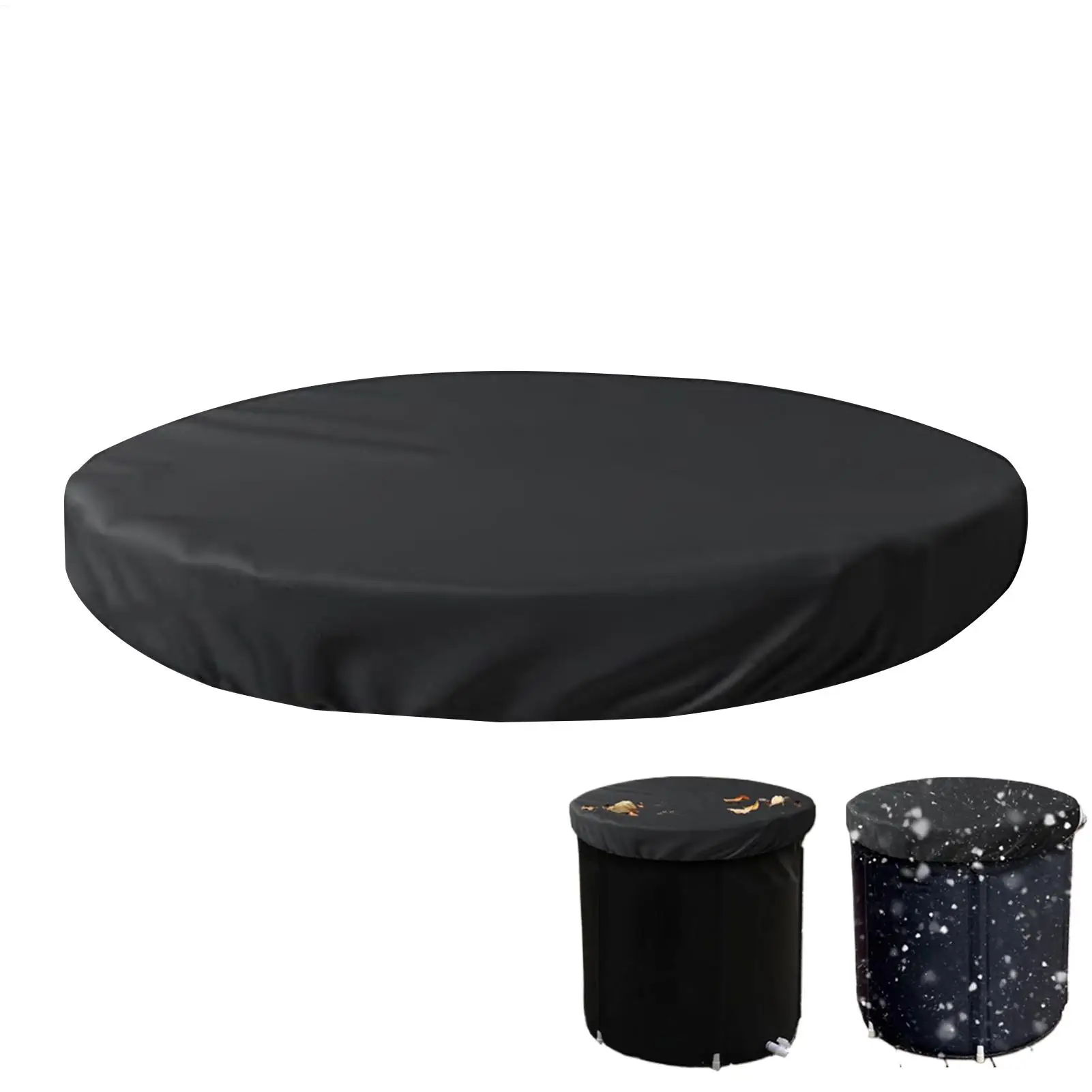 

Ice Bath Cover Lid Oxford Cloth Thermal Ice Bath Cover Adjustable Elastic Ring Thermal Ice Bath Cover With Cold Iron Foil