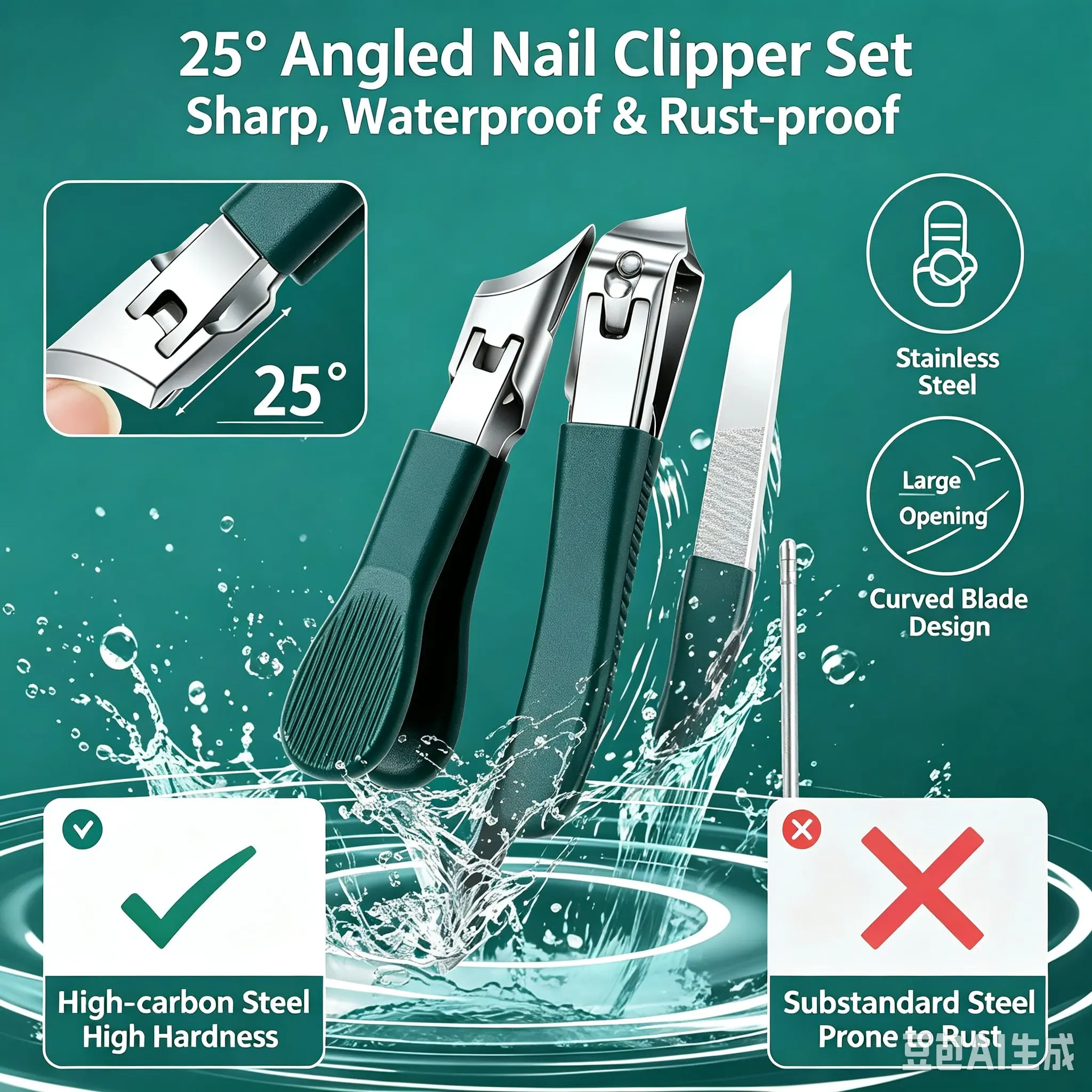 Men'S Grooming And Skin Care - Stainless Steel Ingrown Toenail Clippers Super