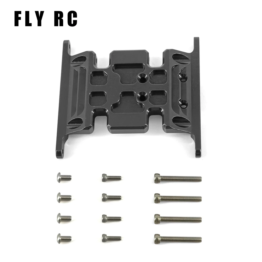 Axial Scx10 Upgrade Parts Chassis Gearbox Mount Transmission Holder Skid Plate Metal For Rc Crawler Car Accessories 1/10 Scale