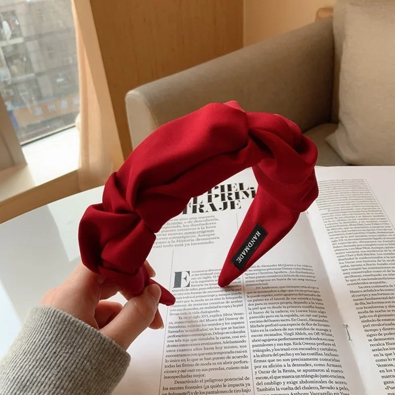Satin Wide Hairband Hair Hoop Bow Hair Band Headbands Women Head Band Headdress Ladies Hair Accessories Girl Headwear Tiara