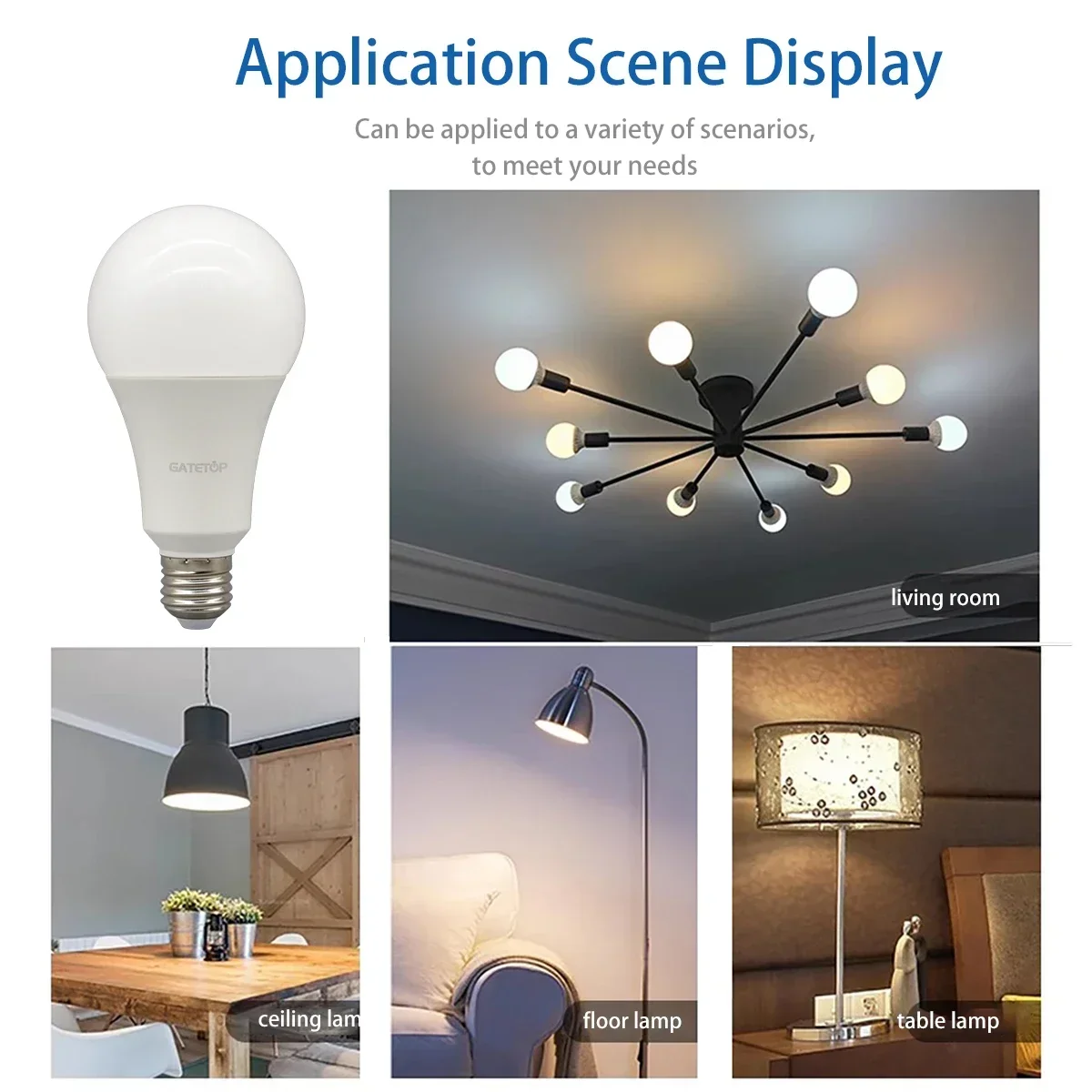 5pcs Wall Switch 3 CCT E27 B22 Bulb Color Temperature AC220V 110V 18W 24W Memory Function Color Temp Reset Light for Bedroom