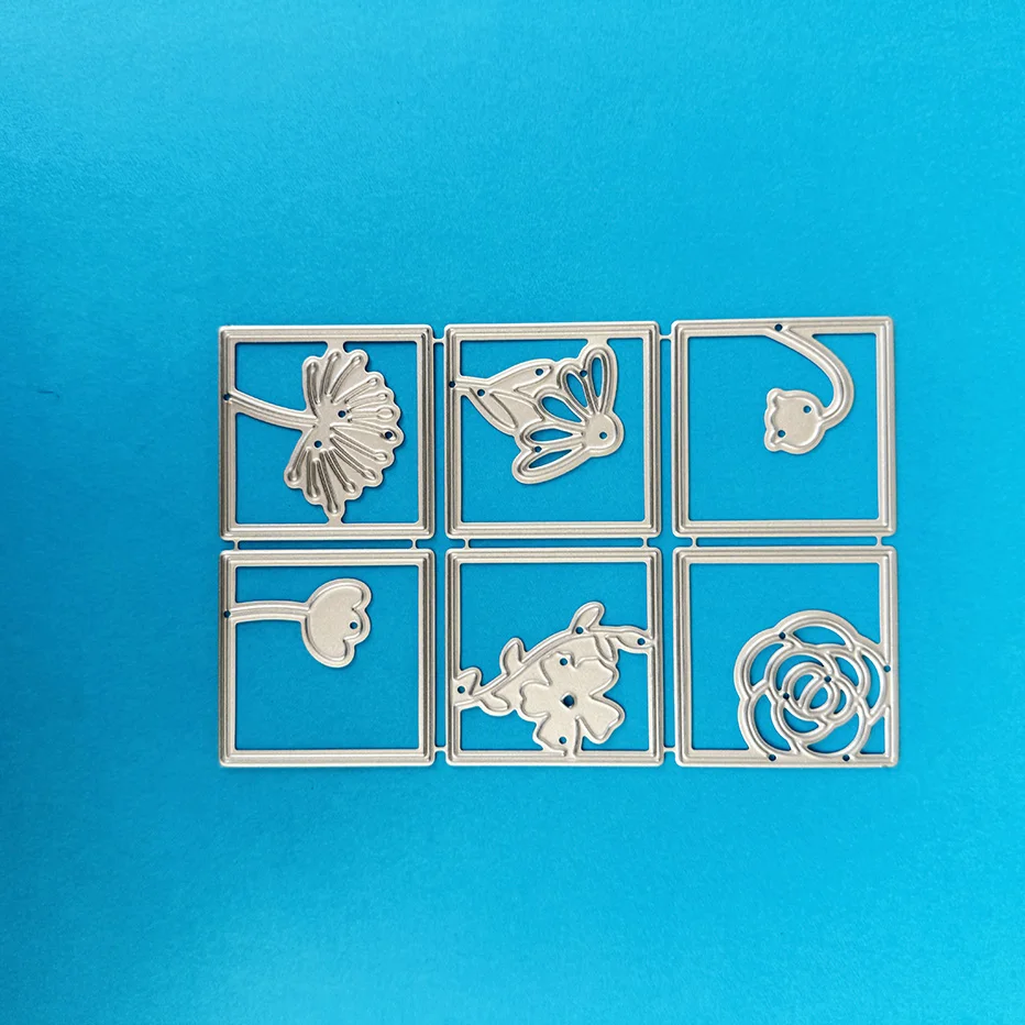 

Six kinds of flower Scrapbooking Cutting Dies Yiwu stock clearance DIY Paper gift Card Making metal craft Album