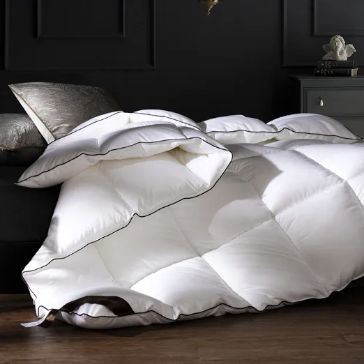 Thick Winter duvet twin down quilt for bed feather velvet filling ultra comfy soft queen king comforter home soild color bedding