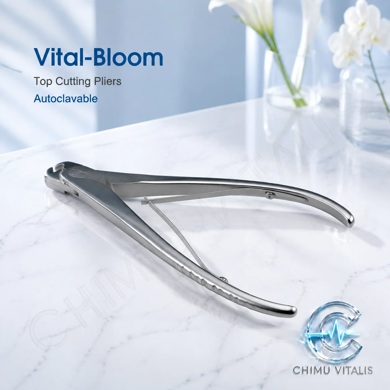 【CHIMU VITALIS】Stainless Steel End-Cutting Pliers for Kirschner Wire, Precision Technical Tool