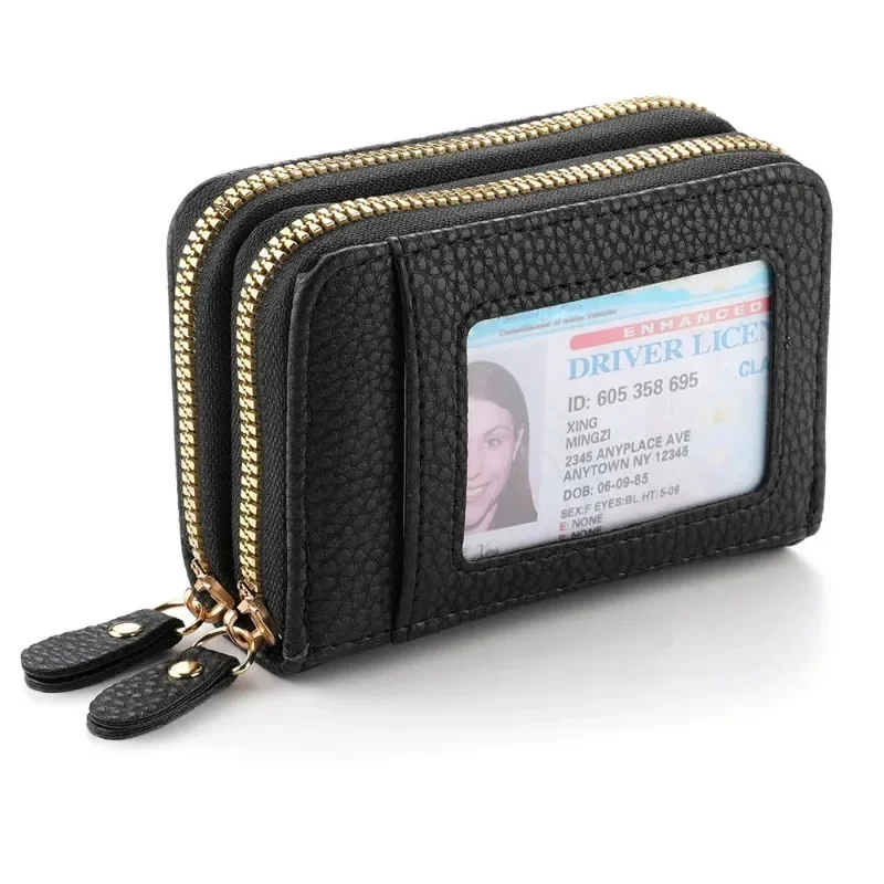 

Women's Zero Wallet Minimalist High Quality Large Capacity Card Bag Women's Double Zipper Organ Card Bag Hot Selling