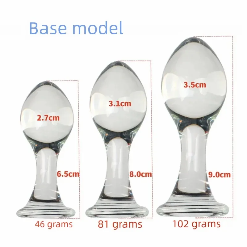 Butt Dilator Anal Plug for Women Vaginal Expander Glass Big Dildos Female Masturbator Sex Toys Adults Games Erotic Products view 2