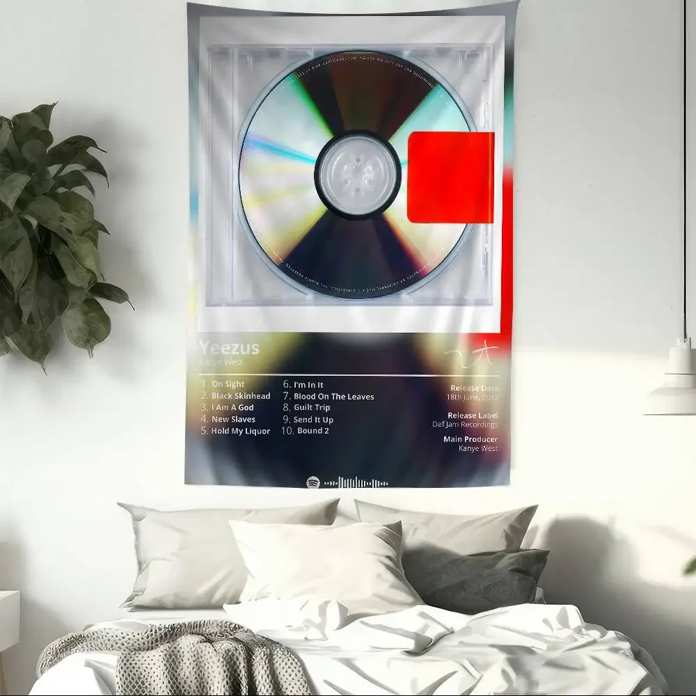 K-Kanye SINGER West.webp Colorful Tapestry Wall Hanging Cheap Hippie Wall Hanging Bohemian Wall Tapestries Mandala Sheets
