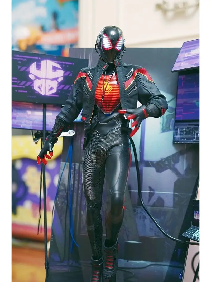 

Original Hottoys Spider Man Vgm49 Video Game Masterpiece 1/6 Miles Morales Suit Edition Model Art Collection Toy Gifts Stock