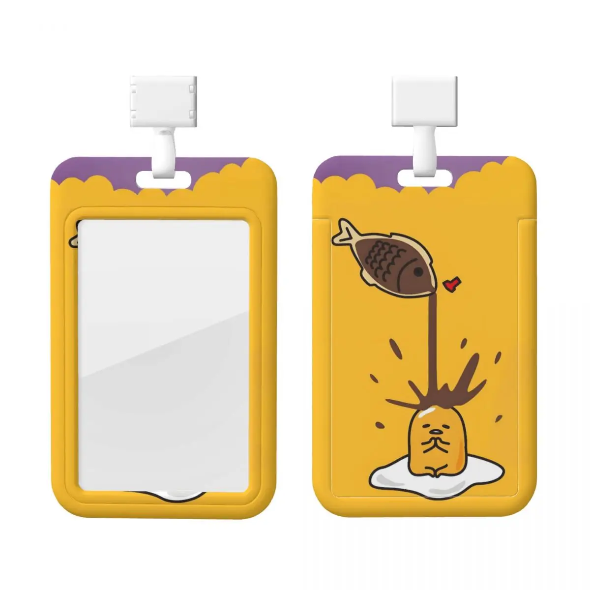 

Пользовательский аниме Gudetama мультяшный ремешок для удостоверения личности протектор бейдж карты унисекс студенческий кампус ремешок держатель для карт аксессуары для обзоров