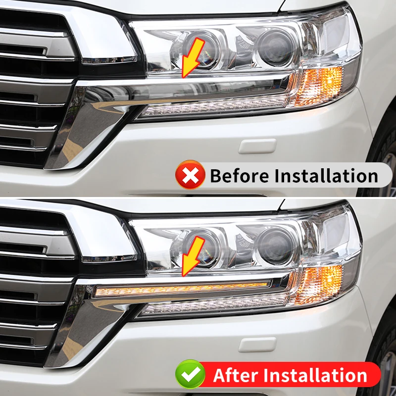 Dynamic LED Turn Signal Light For Toyota Land Cruiser 200 LC200