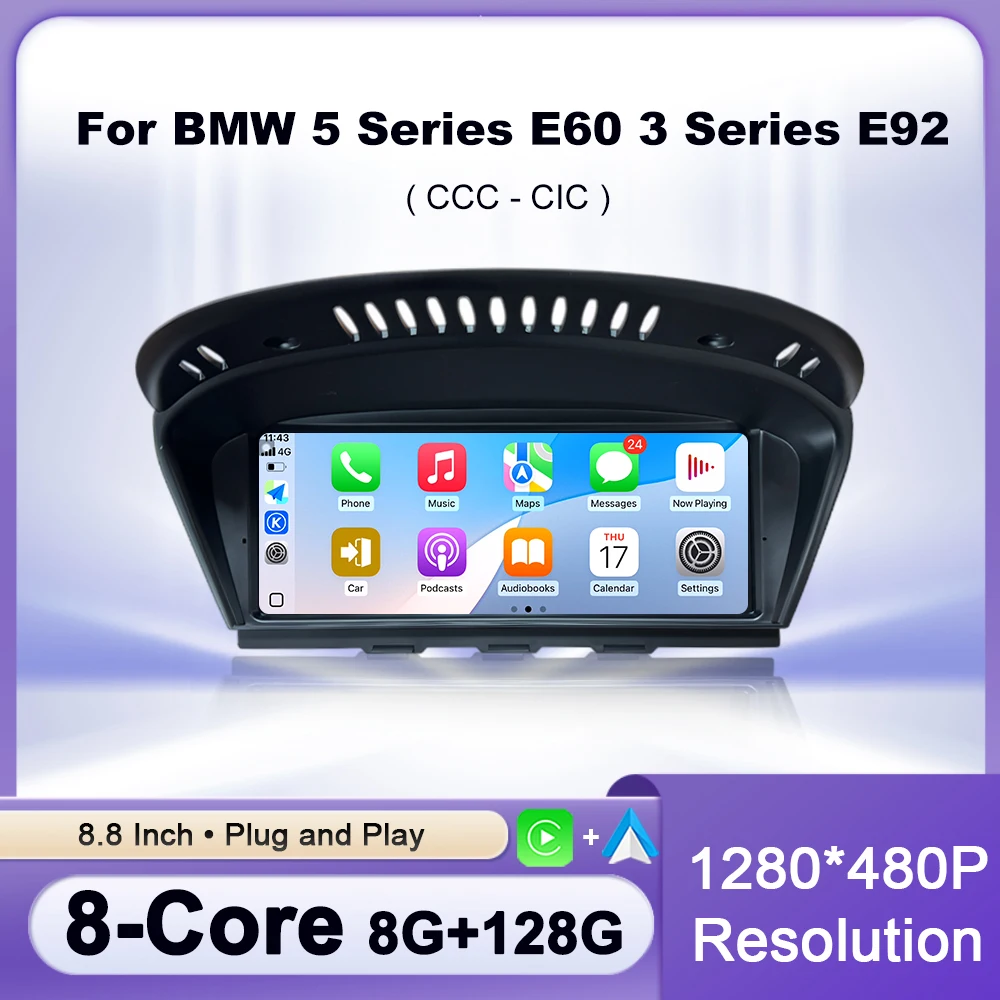 ΠΠ΅ΡΠΏΡΠΎΠ²ΠΎΠ΄Π½Π°Ρ Π°Π²ΡΠΎΠΌΠΎΠ±ΠΈΠ»ΡΠ½Π°Ρ ΠΌΡΠ»ΡΡΠΈΠΌΠ΅Π΄ΠΈΠΉΠ½Π°Ρ ΡΠ°Π΄ΠΈΠΎΡΠΈΡΡΠ΅ΠΌΠ° CarPlay Android 14, Π΄Π»Ρ BMW 5 3 ΡΠ΅ΡΠΈΠΈ E60 E61 E62 E63 E90 E91 E92 E93 CCC CIC GPS WIFI ΠΡΠΎΠ²ΠΎΠ΄Π½ΠΎΠΉ Π°Π²ΡΠΎ ΠΠ΅ΡΠΏΡΠΎΠ²ΠΎΠ΄Π½Π°Ρ Π°Π²ΡΠΎΠΌΠΎΠ±ΠΈΠ»ΡΠ½Π°Ρ ΠΌΡΠ»ΡΡΠΈΠΌΠ΅Π΄ΠΈΠΉΠ½Π°Ρ ΡΠ°Π΄ΠΈΠΎΡΠΈΡΡΠ΅ΠΌΠ° CarPlay Android 14, Π΄Π»Ρ BMW 5 3 ΡΠ΅ΡΠΈΠΈ E60 E61 E62 E63 E90 E91 E92 E93 CCC CIC GPS WIFI ΠΡΠΎΠ²ΠΎΠ΄Π½ΠΎΠΉ Π°Π²ΡΠΎ