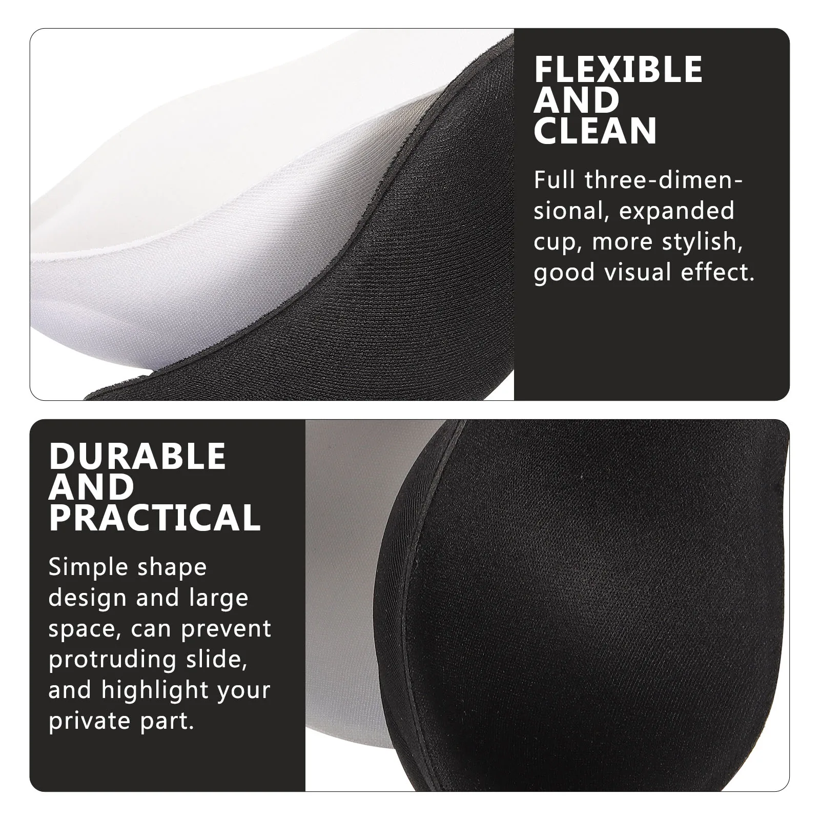 

2Pcs Bulge Pads High Grade Lightweight Flexible Underwear Enlarging Cups Nightclub Stage Use Bulge