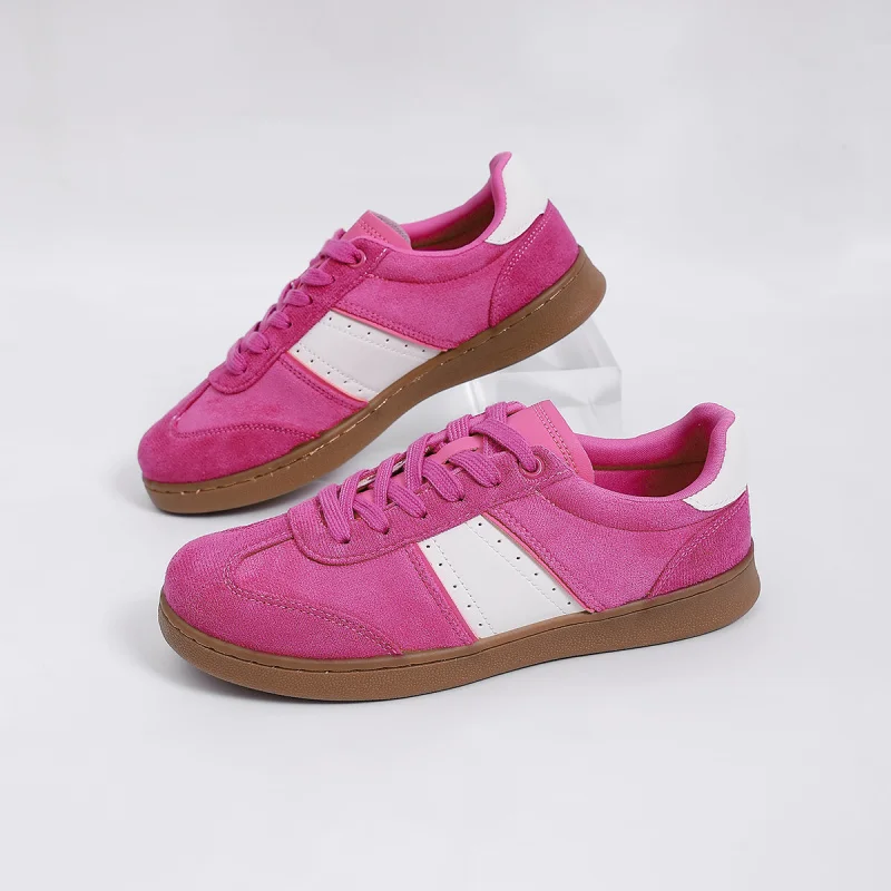 

Женские кроссовки из натуральной кожи, новая модная модель, с круглым носком, на шнуровке, повседневные, без каблука