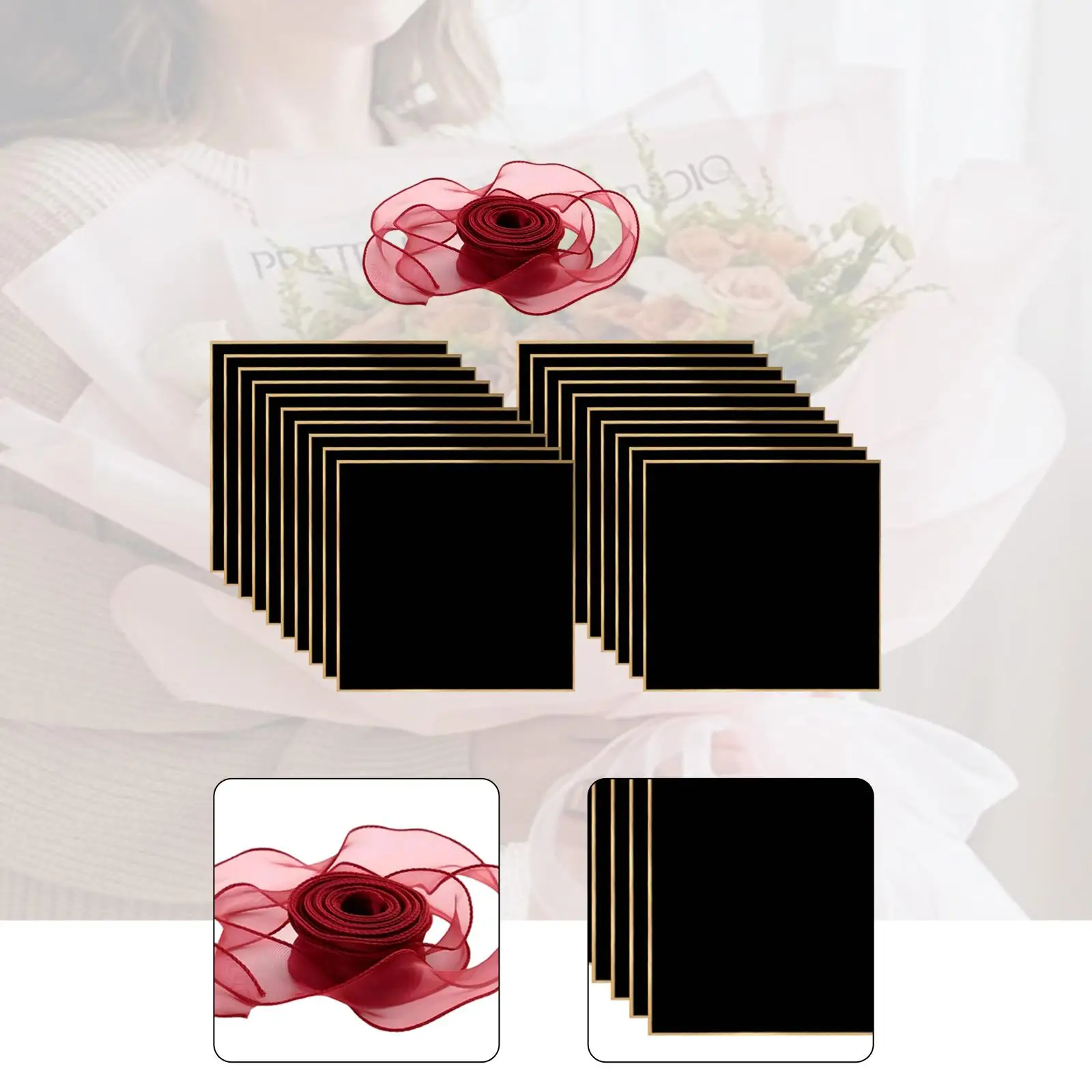 

Premium Han Paper Floral Wrapping Sheet with Ribbon Decorative Bouquet Packaging for Engagement Party Events