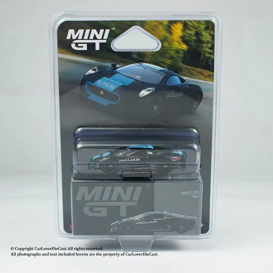 Minigt 1:64 jaguar C-X75 preto abarth 595 lb-works x abas funciona liga fundição modelo de carro coleção presente