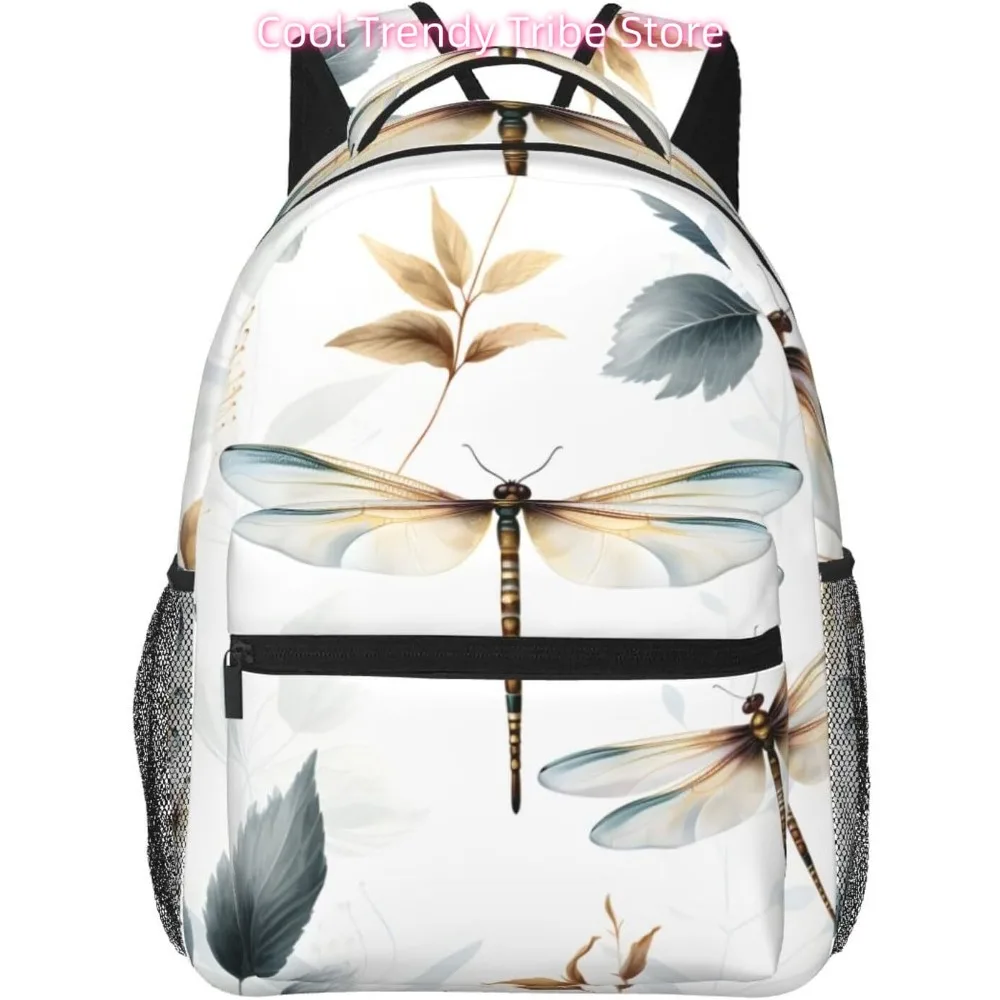

laptop bag back to school Cute Funny Dragonfly Lightweight Laptop Backpack Lightweight Multipurpose Travel Casual Daypack Unisex