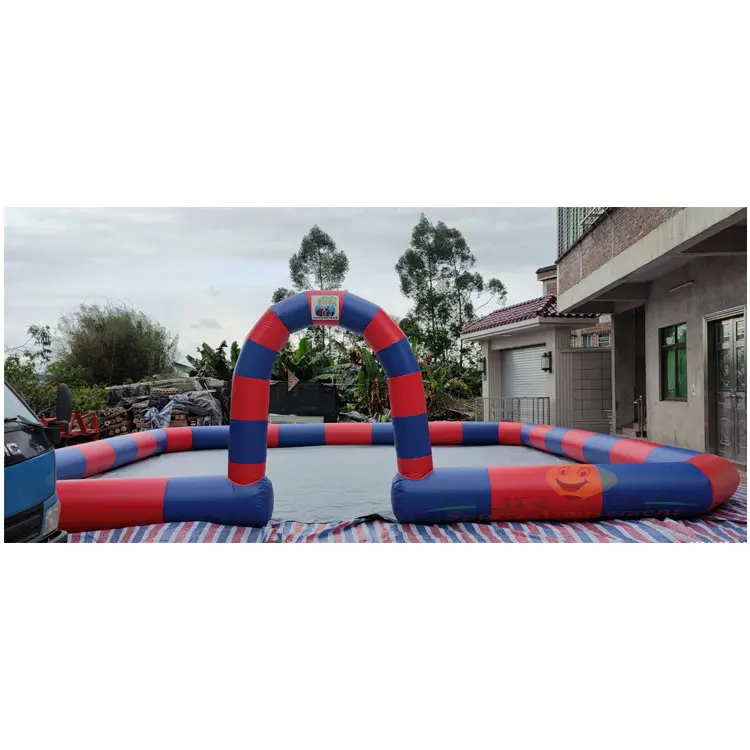 ساحة سيارة ممتصة للصدمات كبيرة قابلة للنفخ خارجية مخصصة للبالغين، سيارات ممتصة للصدمات تجارية بيضاء قابلة للنفخ، منطقة ميدانية، سعر المصنع #3