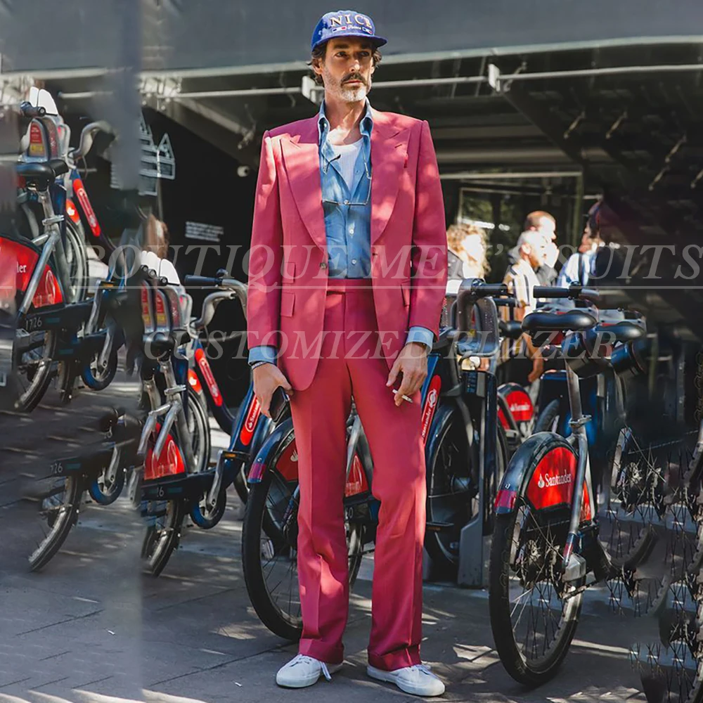 

Сплошной цвет, мужские костюмы, модные однобортные пиковые лацканы, приталенная куртка, брюки, элегантная мужская одежда для выпускного вечера