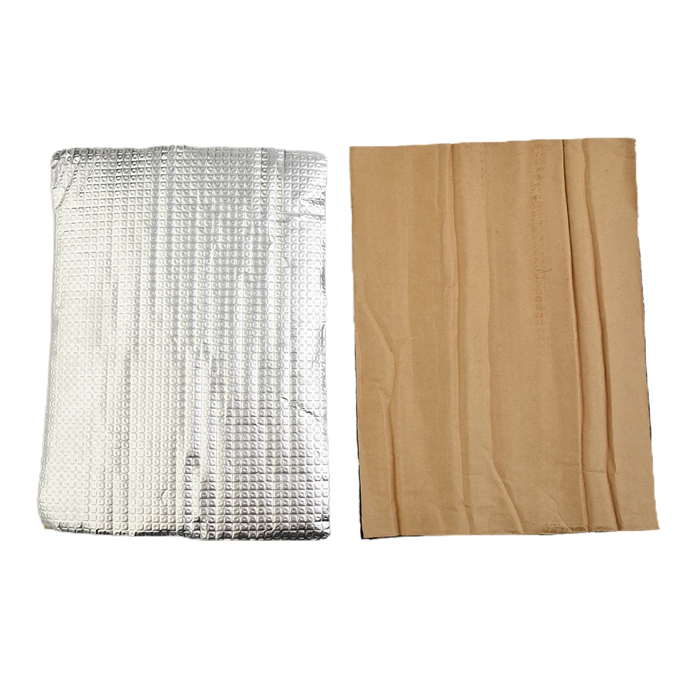 Sound Deadening Mat 10 Sheets 5mm Thick with Fireproof Aluminium Layer for Automotive Noise and Vibration Reduction