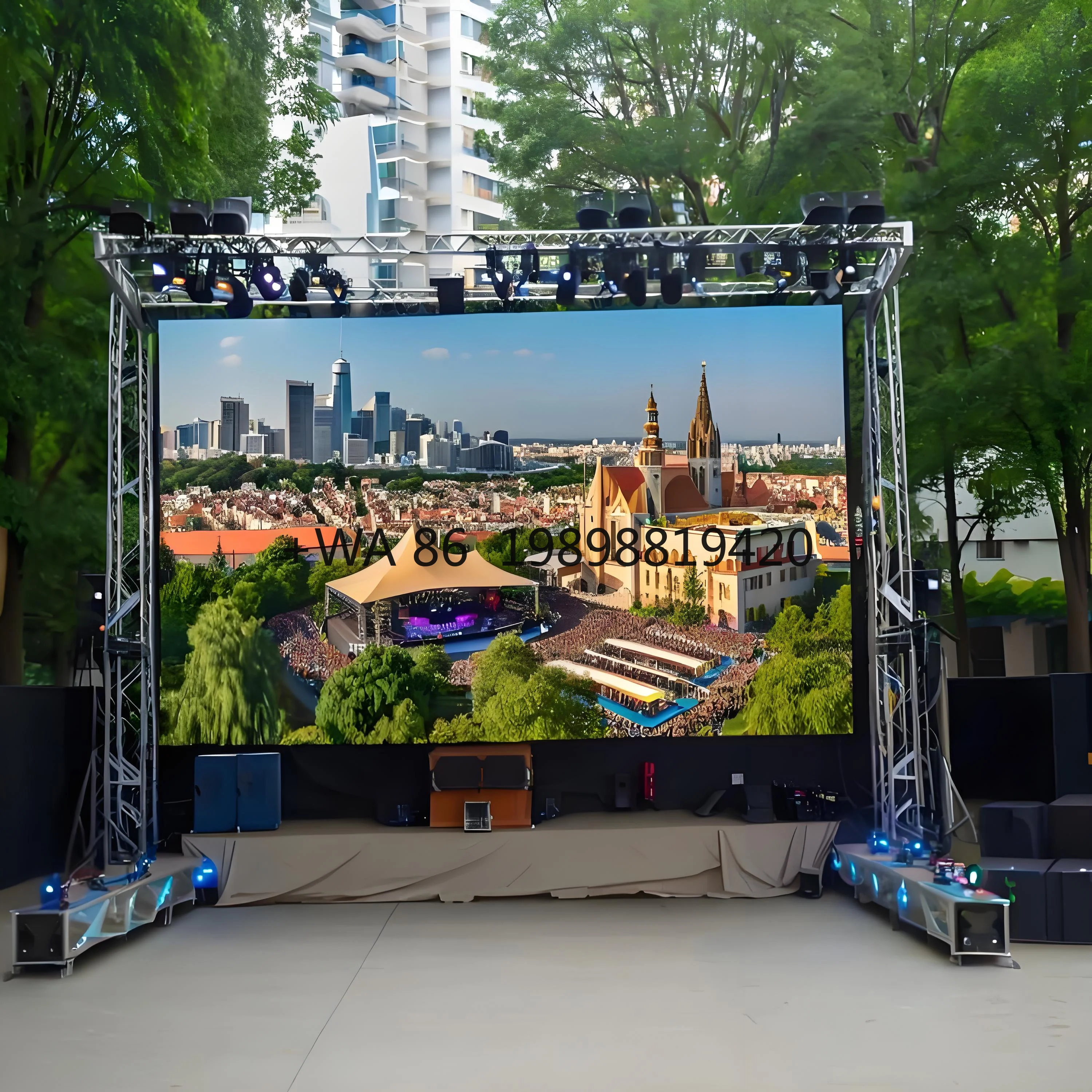 

Cinema Concert Events Outdoor Led Screen Rental Full Color P3.9 Outdoor Rental Led Display