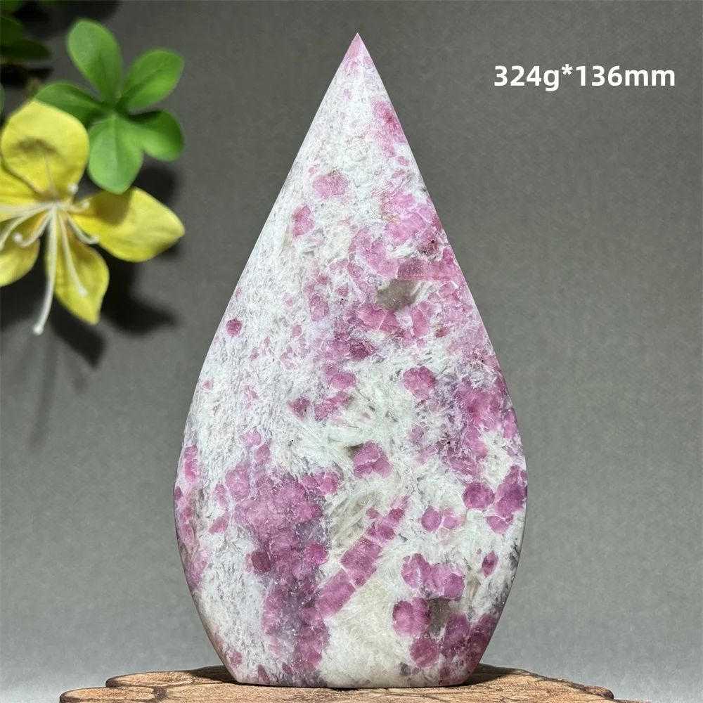 Natural Gem Plum Blossom Tourmaline Free Form Torch Home Fashion Decoration Feng Shui Meditation Healing Energy