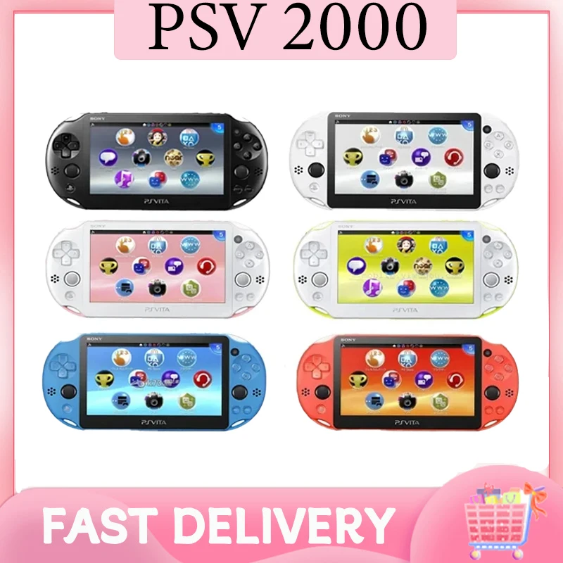 Überholte PS VITA 2000 Handheld-Spielekonsole PSVita 2000 / PSV2000 / PSV 2000 entsperrt PKGj Store und Adrenaline PSVita Slim