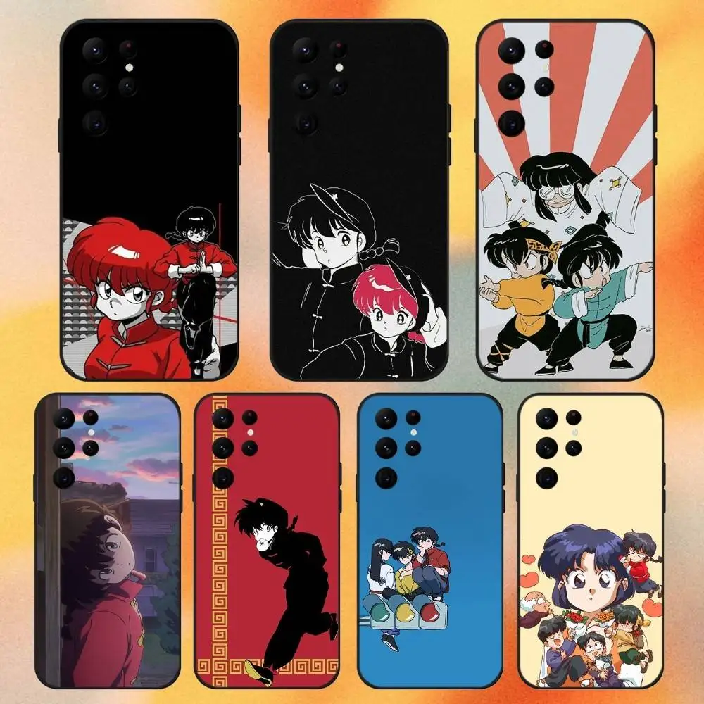 

Anime Ranma 12 Phone Case For Samsung S 25,24,23,22,30,21,10,9,Ultra,Plus,Lite,FE,4,5G Black Soft Case