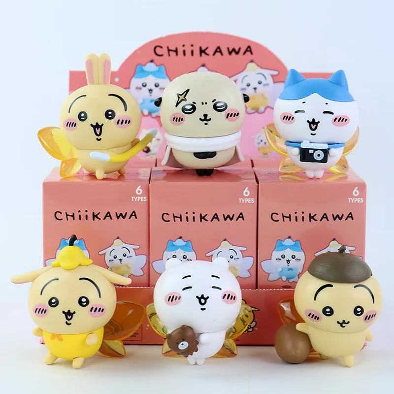 

MINISO Chiikawa Ji Yi Kawa Usaqi Happy Partner Series Blind Box Garage Kit Desktop Doll Decoration Ornament Student Gift Toys