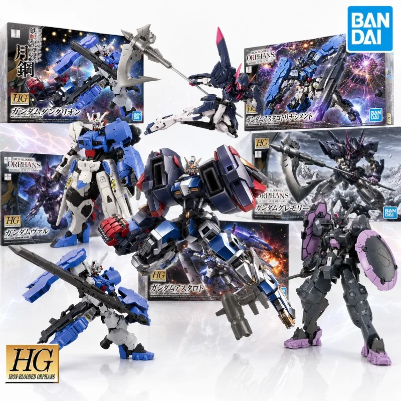 Bandai Original Gundam Iron Blooded Orphans Assembly Model Kit Action Figures HG 1/144 Astaroth Dantalion Gremory Vual Toys Gift