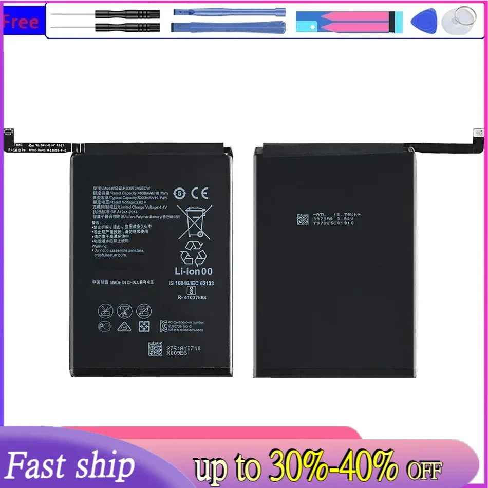 Mobile Phone Batteries 5000mAh For Huawei Mate 20 X 20X/ For Honor Note 10 Note10/ For Honor 8X Max 8XMax Portable Battery