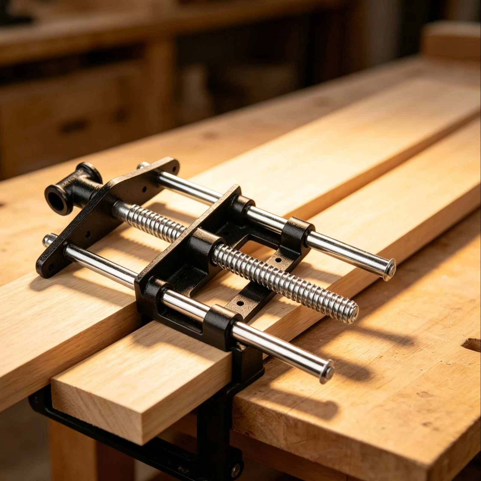 bench-vise-with-guide-rods-manual-woodworking-vise-woodworking-bench-clamp-wear-resistant-shielded-coating-for-woodworkers
